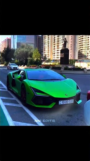 Green Lamborghini on City Streets 💚🔥 | Pure Exotic Power