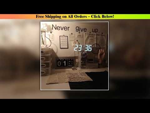 3D LED Digital Clock Decor Wall Decoration Glow Night Mode Decoration for Bedroom Adjustable