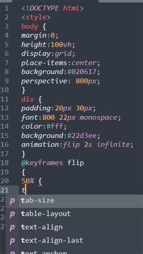 This Auto 3D Flip Effect Is Satisfying 😳 | HTML CSS