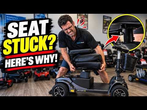 🥇 Mobility Scooter Seat STUCK? Here's Why It Won't Come Off! (Afikim Afiscooter Tutorial)