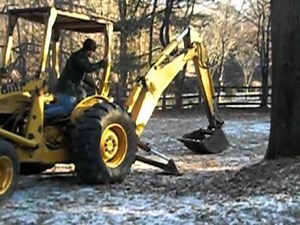 Ford 4500 diesel Backhoe Demo