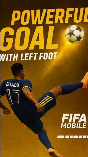 BOADU Rocket Goal 🚀 | Powerful Left Foot Finish in FIFA Mobile