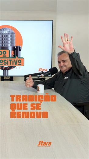 21K views · 455 reactions | Acreditar no potencial foi o primeiro passo. Foi assim que o Sr. Gilson Trennepohl decidiu adquirir a Stara e transformar a história da marca. No segundo episódio do Papo Positivo, ele compartilha como a confiança no futuro abriu caminho para a evolução. ️ ▶️ Confira o episódio completo no nosso canal do YouTube. Link na bio. | Stara Brasil | Facebook