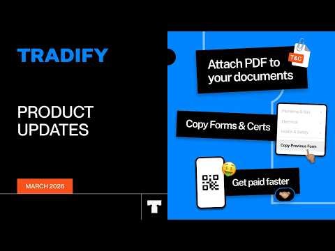 Tradify Product Updates | March 2026