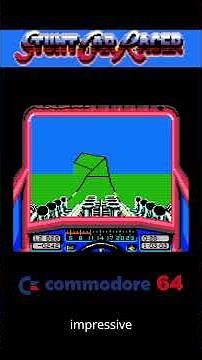 The Commodore 64 is back! Stunt Car Racer #retrorecipes #retrogaming #gaming #c64