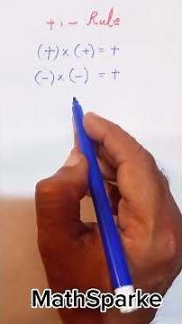 Mathematics Plus and Minus Multiplication Rules | Easy Method with Examples #shorts
