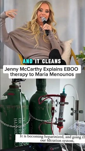 Jenny McCarthy Explains EBOO therapy to Maria Menounos