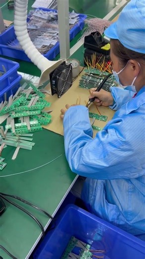 Manual PCB Soldering | Electronics Assembly Process #pcba#pcb soldering#electronics assembly