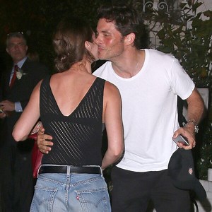 James Marsden Plants a Kiss on Lizzy Caplan's Cheek After a Fun Night Out in Los Angeles—See the Pic!