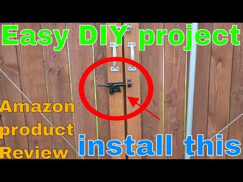 Fence bolt GATE latch installation | HOW TO INSTALL A GATE LATCH