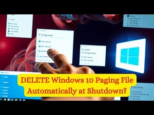 DELETE Windows 10 Paging File Automatically at Shutdown?