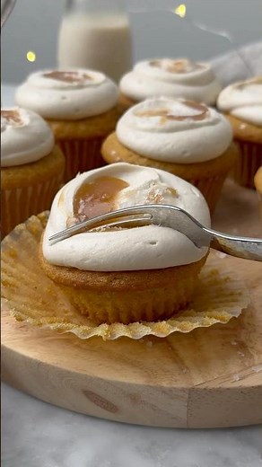 One Bowl Vegan Salted Caramel Cupcakes!! No eggs, dairy free!