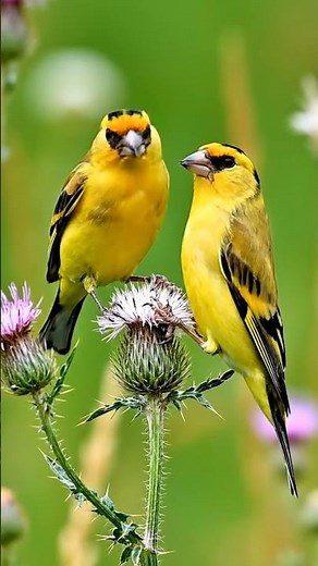 A Goldfinch Among Thistles #MeadowStillness