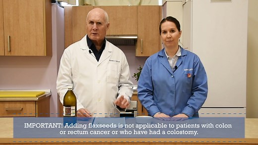 Budwig Center demonstration of flaxseed oil and cottage cheese recipe, budwig diet