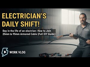 Day in the life of an electrician: How to Join 25mm to 95mm Armored Cable (Full DIY Guide)