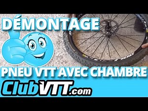 Removing a mountain bike tire with an inner tube. How to remove a mountain bike tire? - 078