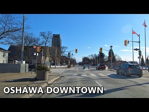 [4K] 🇨🇦 Oshawa Drive - Scenic Drive of Downtown Oshawa, Ontario Canada