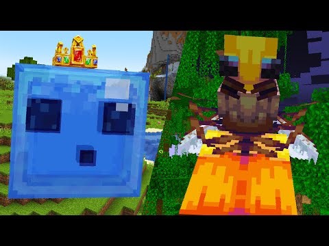 Beating the BEST Terraria Content Mod for Minecraft! (IT'S CRAZY)