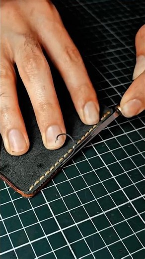 Leather Edge Burnishing Work Tool with Manual Finishing Technique #worktool