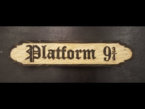 free hand route a pallet sign