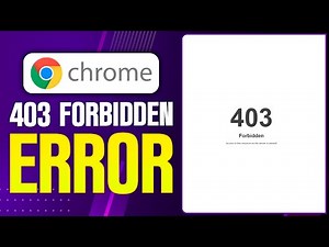 How To Fix 403 Forbidden Error in Google Chrome (2026 Updated Tutorial)
