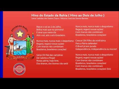 Hino do Estado da Bahia | Hino ao Dois de Julho