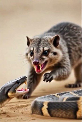 The Moment a Mongoose Defeats a Snake 😱 Real Animal Battle