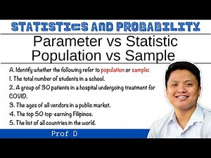 Parameter vs Statistic | Population vs Sample | ‪@ProfD‬