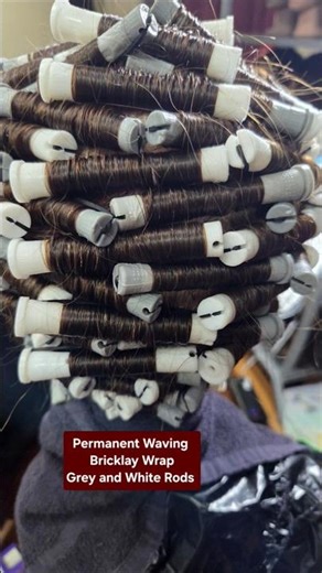 Permanent Waving | Grey and White Rods | Finished Look | Student Happenings
