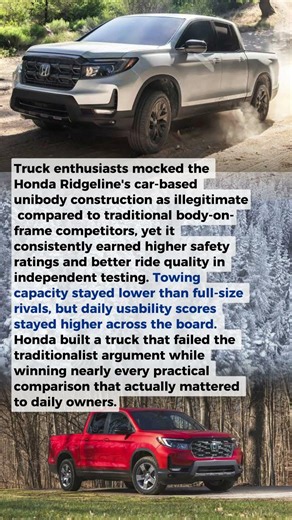 Honda's Ridgeline Has Beaten Every Truck Built to Question Its Unibody Frame
