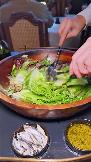 The best Caesar salad cart at a steakhouse you’ll find!