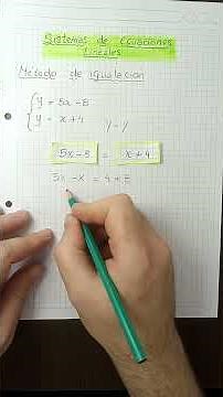 Sistemas de ecuaciones lineales. Método de igualación. #matematicas #ecuaciones #algebra #maths