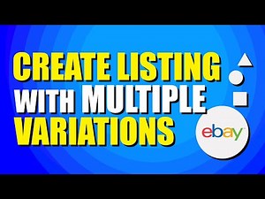 How To Create An eBay Listing With Multiple Variations (Easy Method)
