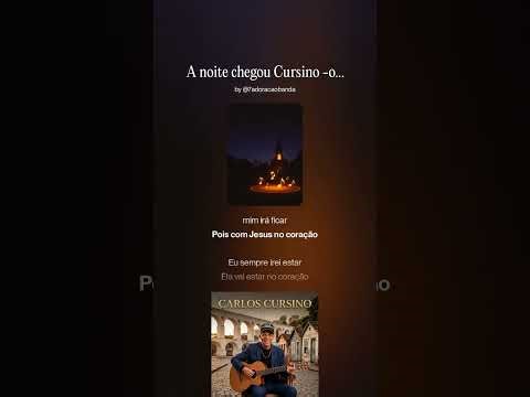 A noite Chegou - uma canção linda pra ouvir toda noite #cursino