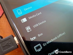 How to use USB On-The-Go on BlackBerry 10
