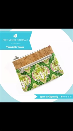 Blue Calla Patterns | NEW! Free sewing tutorial - the Periwinkle pouch. This is a free tutorial on YouTube that comes with an accompanying file (found on my... | Instagram