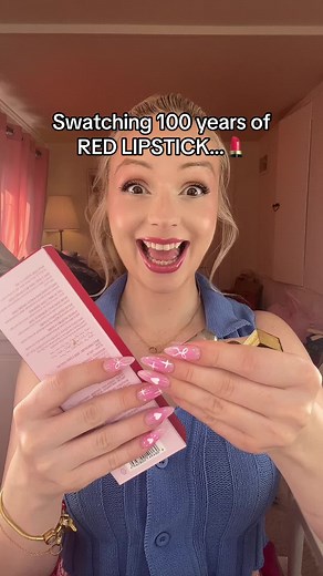 Swatching 100 Years of Red Lipsticks | Makeup Evolution Through the Decades