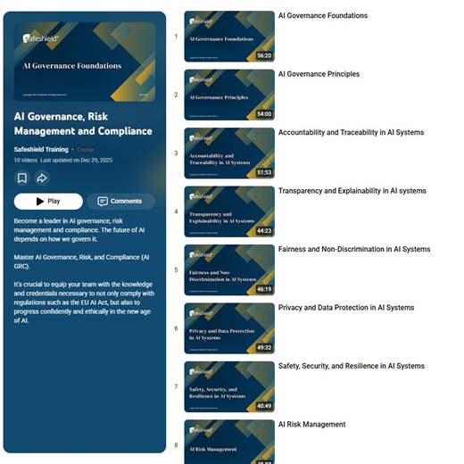AI Governance Foundations | Safeshield