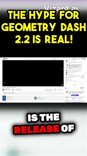 The Hype For Geometry dash 2 2 Is Real! #geometrydash #gdupdate #gd #level15sucks #gaming #games