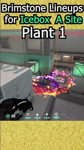 Best Brimstone Lineups for Icebox A Site | Easy & Quick Lineups | TheSomnathOP