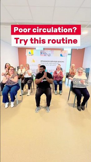Poor circulation ? Try this routine #chair #creadiaz #chairexercises #SitMoveSmile