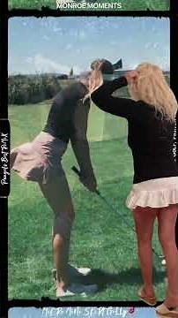 MONROE MOMENTS with MiCRo MiNi SKiRt GiLLy on the GoLf Course 14 &15