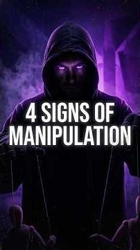 4 Signs Someone Is Manipulating You 🧠 #darkpsychology #shorts