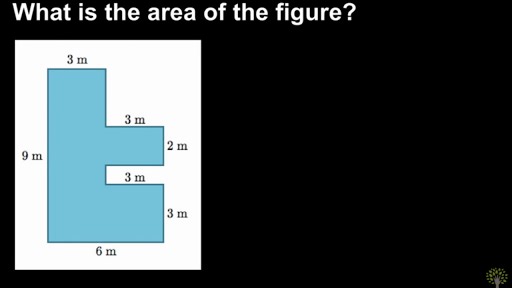 Decomposing shapes to find area: add