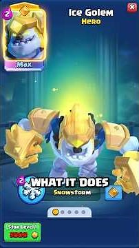 Full Hero Ice Golem Guide 🧊 #clashroyale #shorts