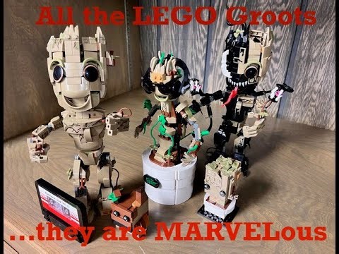 All the LEGO Groot sets ... they are MARVELous.