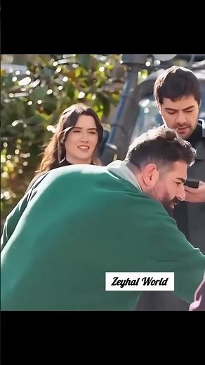 Backstage from ruzgarli Tepe Gokberk and Cemre Is so humble💐winds of love offscreen with selmakutluj