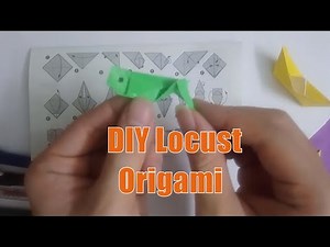 DIY How to Make a Paper Locust Origami with Peter Kids Channel