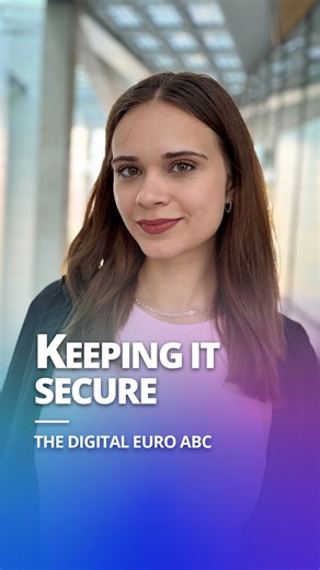 European Central Bank (ECB) on Instagram: "🔤 K is for Keeping it secure and private! Today, in our digital euro ABC series, we’re looking at how we’ll protect your money and your data. 🔐 Cybersecurity is at the heart of the digital euro – think secure communication and strong user authentication. 👀 Your bank or payment service provider can spot unusual activity and check with you. 🙈 Your privacy is protected. Only your provider sees your payment data – not the ECB. ✅ Security and privacy, by
