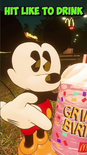 😨Mickey Tries The Grimace Shake At 3AM🥤